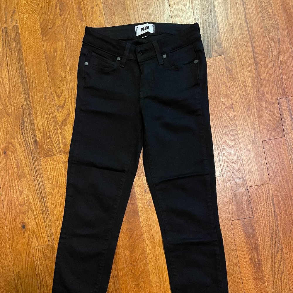PAIGE Petite 23W Black Jeans